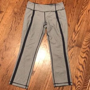 Lululemon Navy Gingham Crop